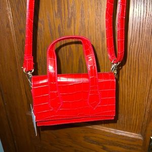 Faux Snake Print Mini Crossbody